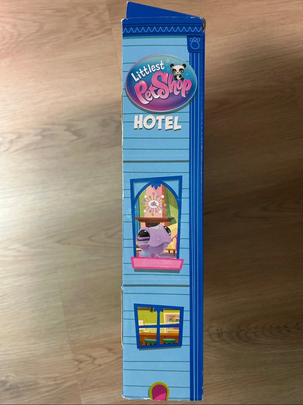 Littlest Pet Shop Blue & Pink Hotel Playset EMPTY Box. LPS Hotel Empty Playset